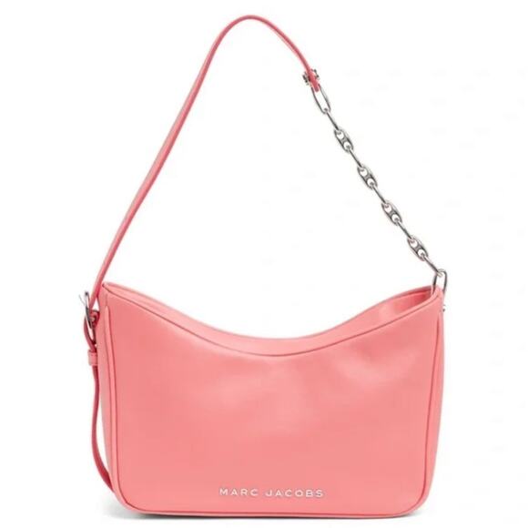 Mark Jacobs Pink Leather Shoulder Bag New Retails $395 - Picture 1 of 5